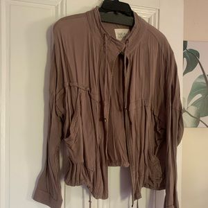 Oversize Brown lightweight womens jacket
